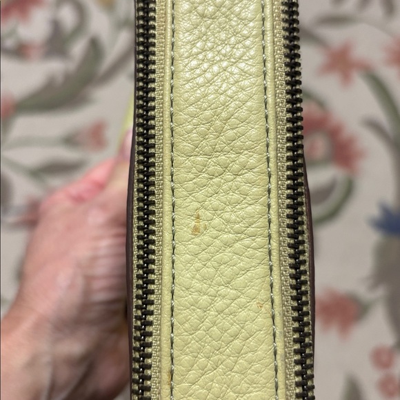 Fossil 1954 Yellow, brown Crossbody Bag, leather, vintage, Y2K, 90s - Picture 4 of 11